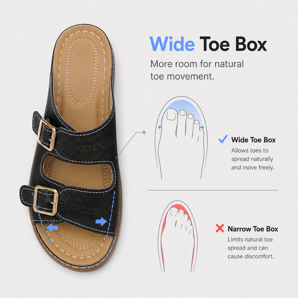 Stylish Orthopedic Shoes For Women Wedge Open Toe