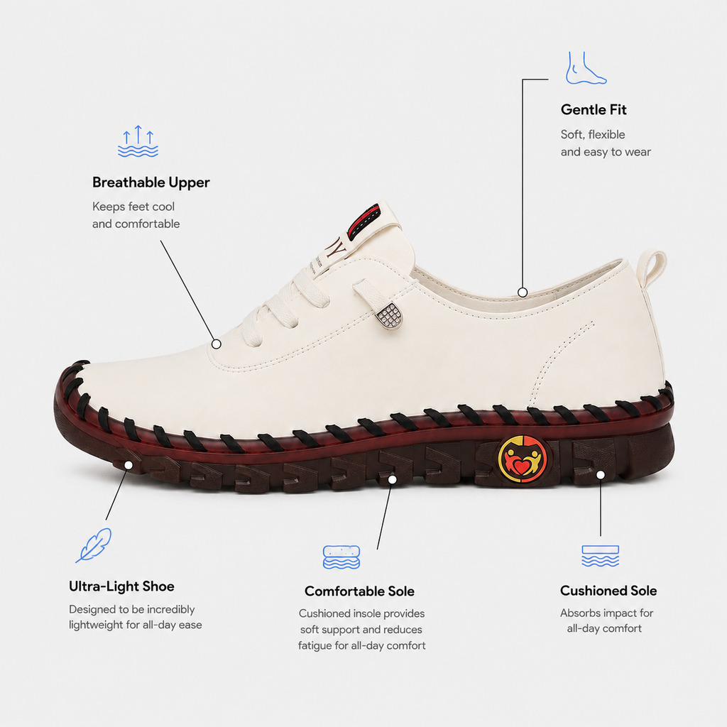 Orthopedic Shoes Autumn Leather Lace-Up