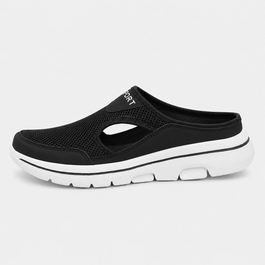 Breathable Mesh Slip-On Mules