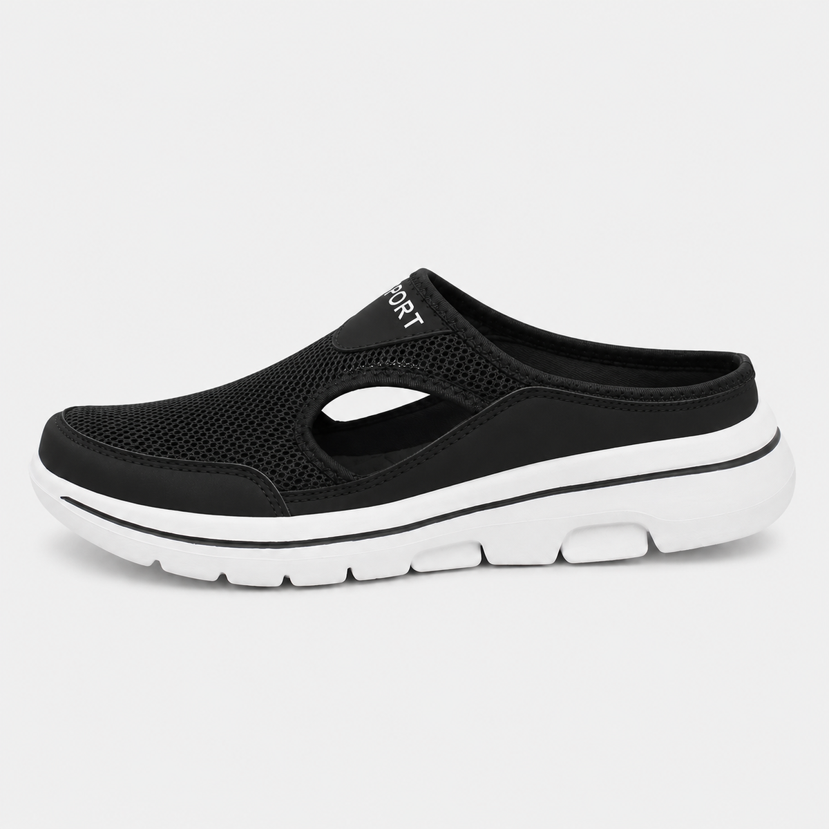 Breathable Mesh Slip-On Mules
