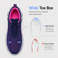 Women's Platform Air Cushion Mesh Sneakers