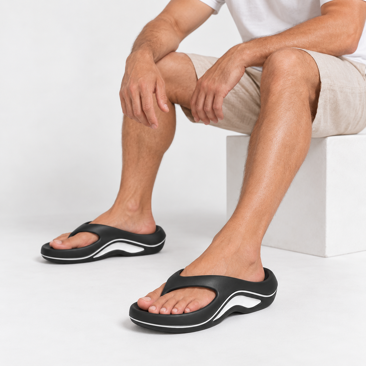 EVA Thick Sole Platform Flip-Flops