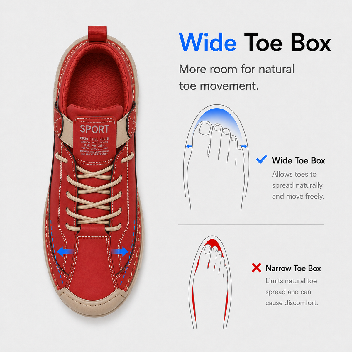 Orthopedic Shoes Bonded Leather Hand-Stitched