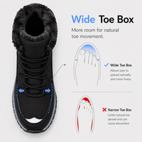 Women's Plush-Lined Lace-Up Snow Boots
