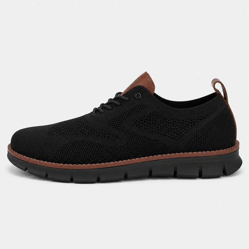 Men's Blue Mesh Lace-Up Casual Sneakers