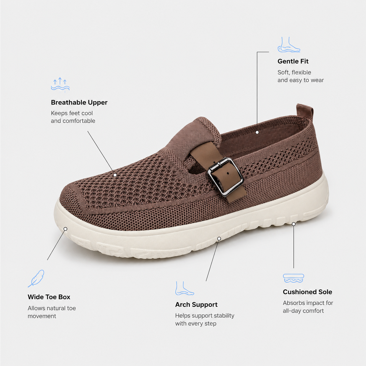 Women's Orthopedic Breathable Slip-On Shoes