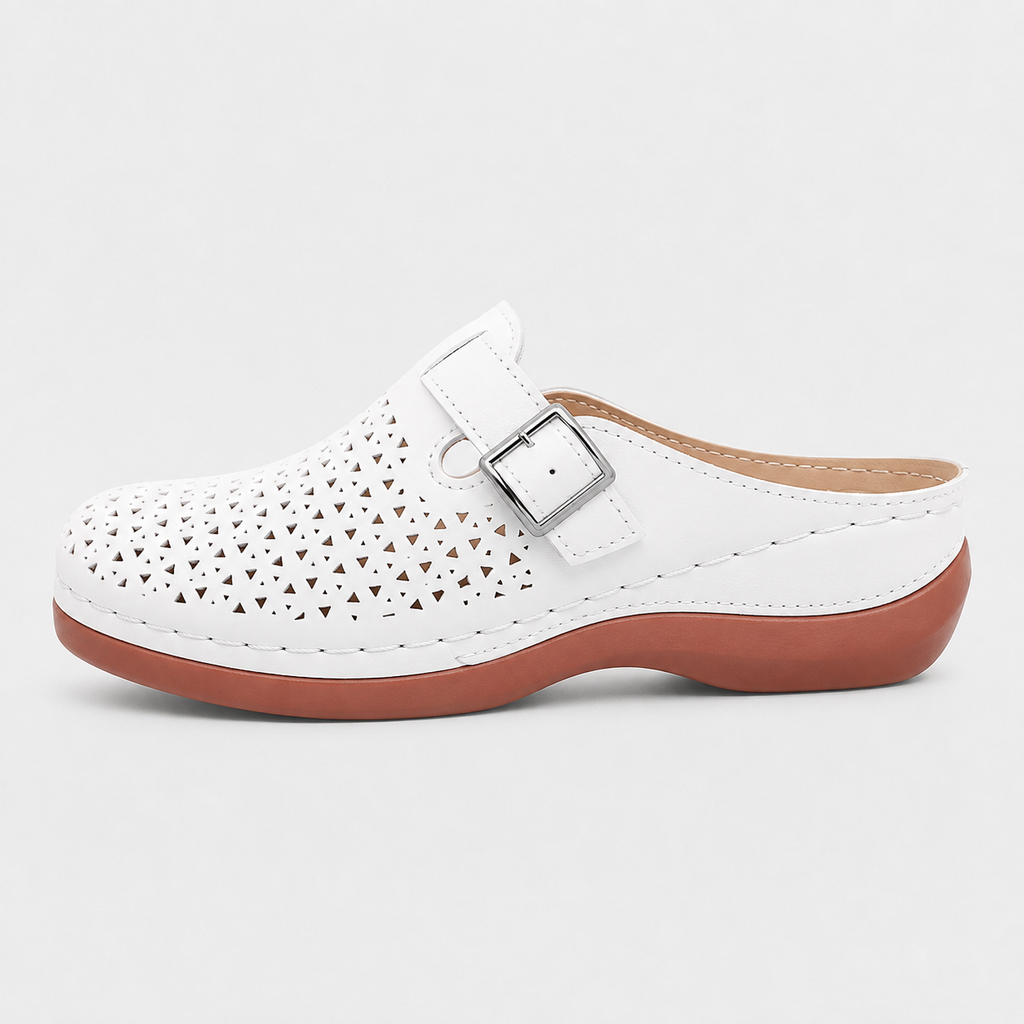 Comfortable Orthopedic Shoes Uk Ladies Perforated Wedge