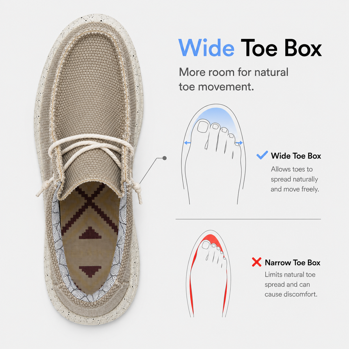 Orthopedic Shoes Canvas Slip-On