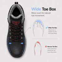 Orthopedic Shoes Artificial Leather Plush Lined Lace-Up