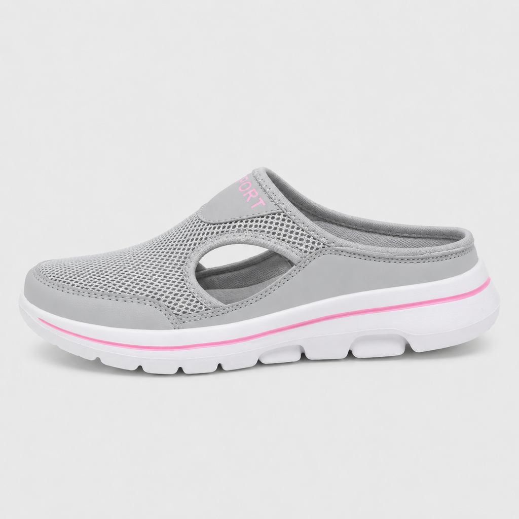 Breathable Mesh Slip-On Mules