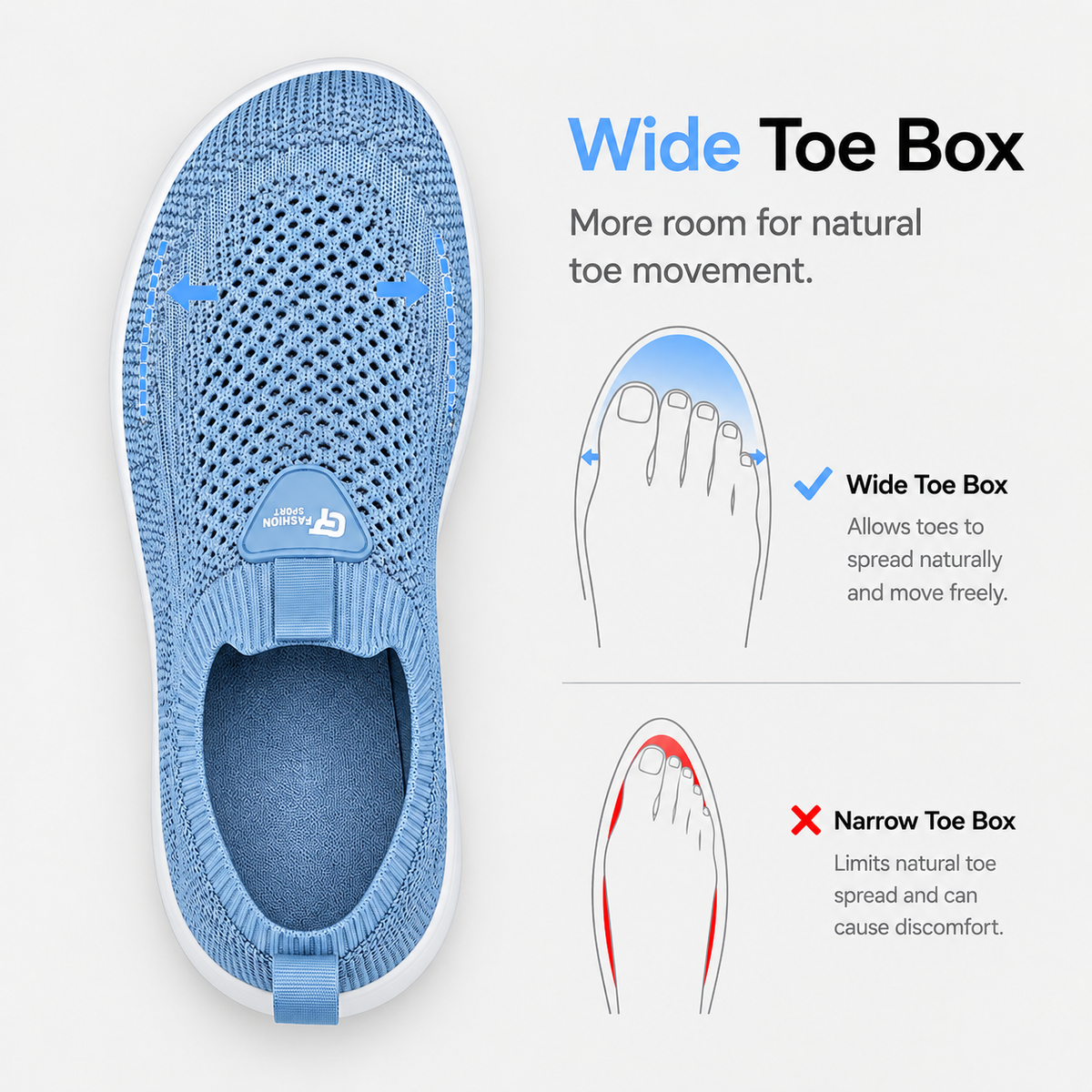 Shoes For Wide Feet Toe Box Barefoot