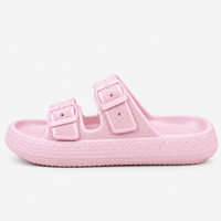 EVA Double Buckle Platform Slides