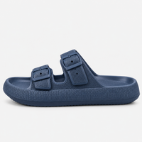 EVA Double Buckle Platform Slides