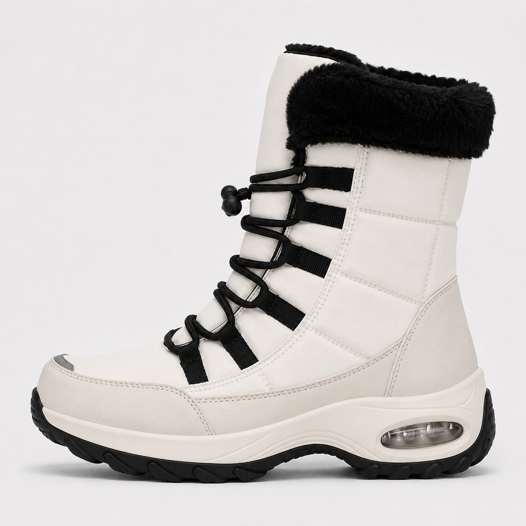 Women's Plush-Lined Lace-Up Snow Boots