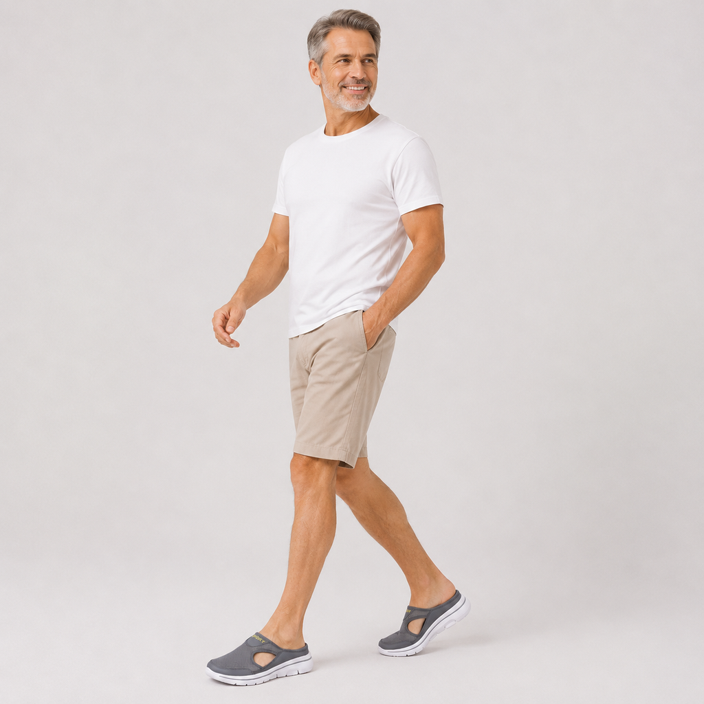 Breathable Mesh Slip-On Mules