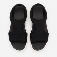 Women's Knitted Mesh Wedge Sandals, Slip-On Open Toe