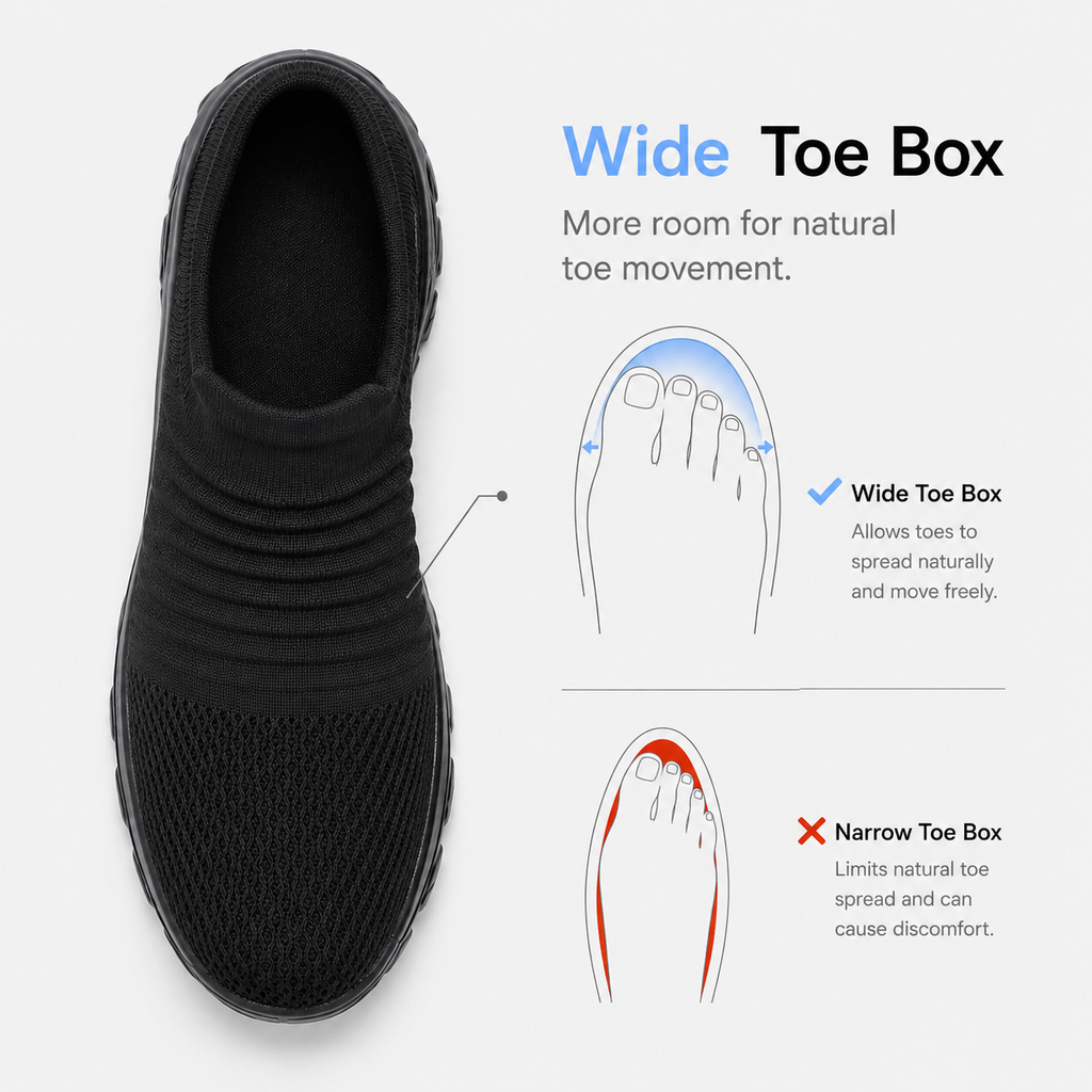 Women'S Orthopedic Shoes Uk Slip-On Air Cushion
