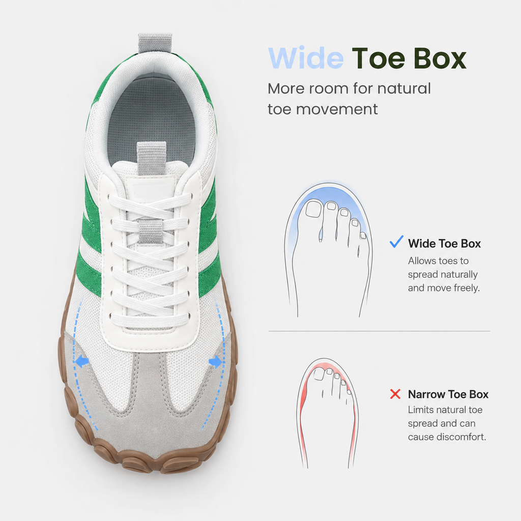Orthopedic Shoes Cotton Wide Toe Zero Drop