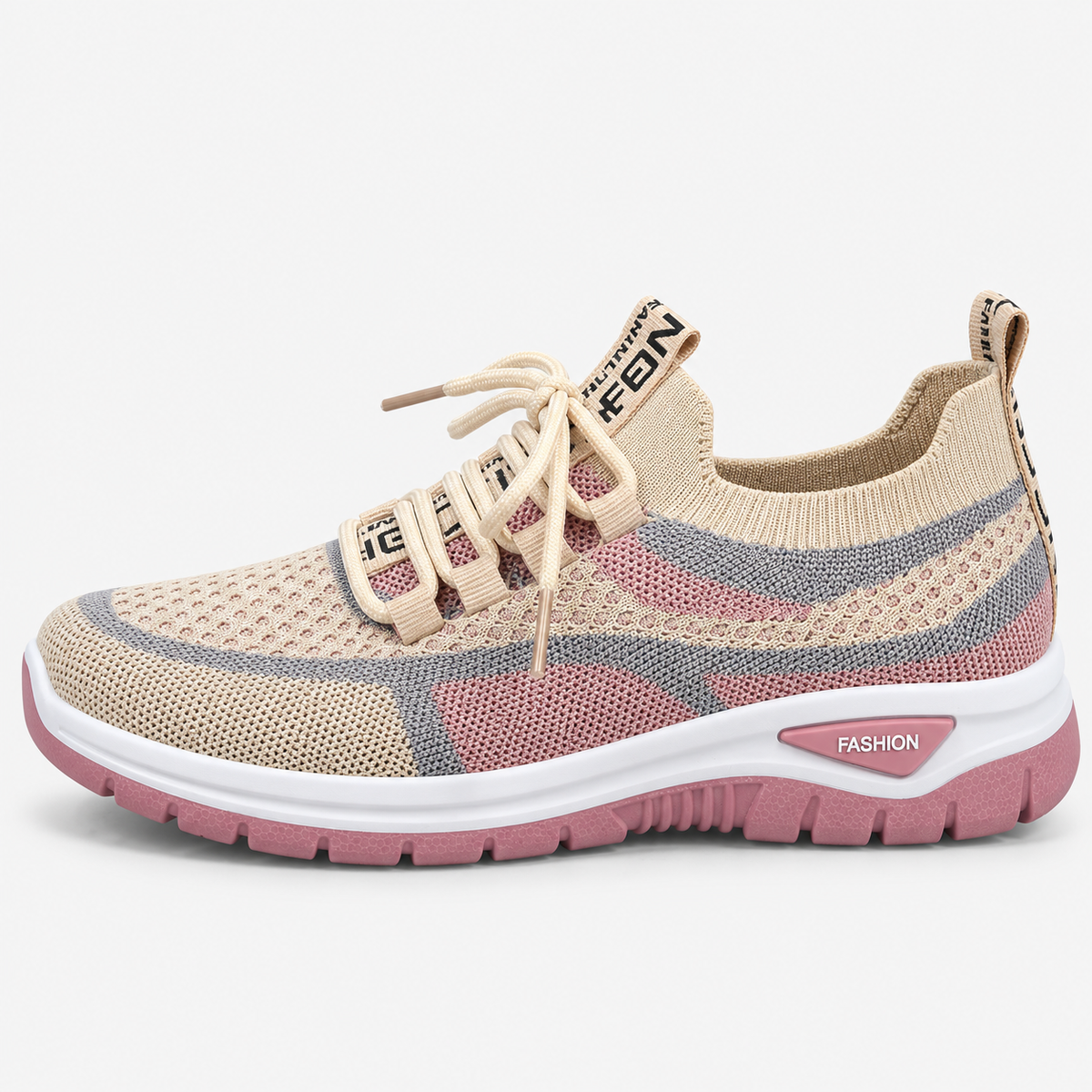 Orthopedic Shoes Canvas Knit Mesh Lace-Up