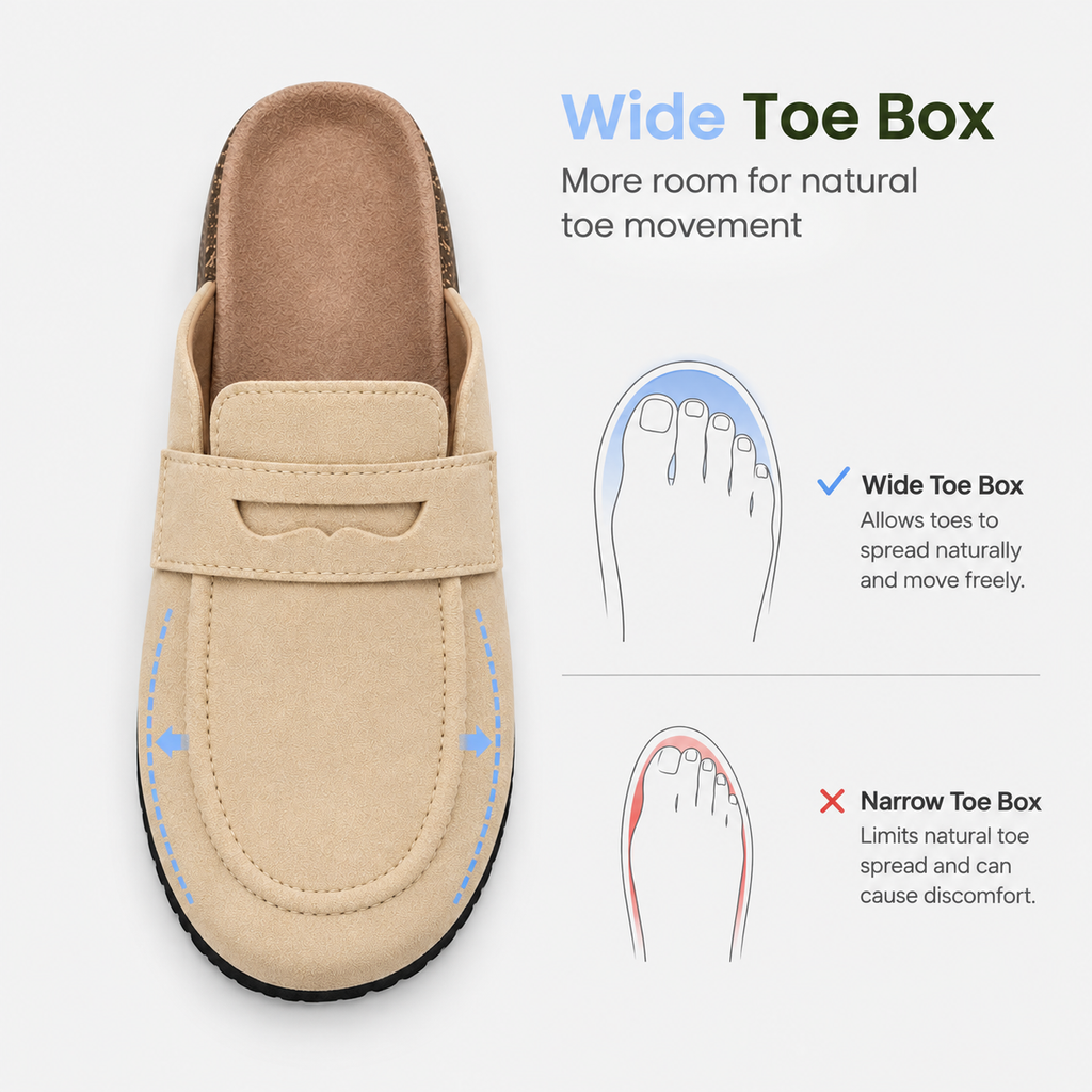 Orthopedic Shoes Faux Suede Cork Sole