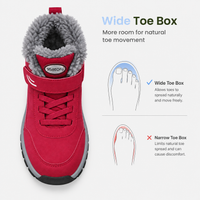 Unisex Waterproof Plush-Lined Winter Snow Ankle Boots