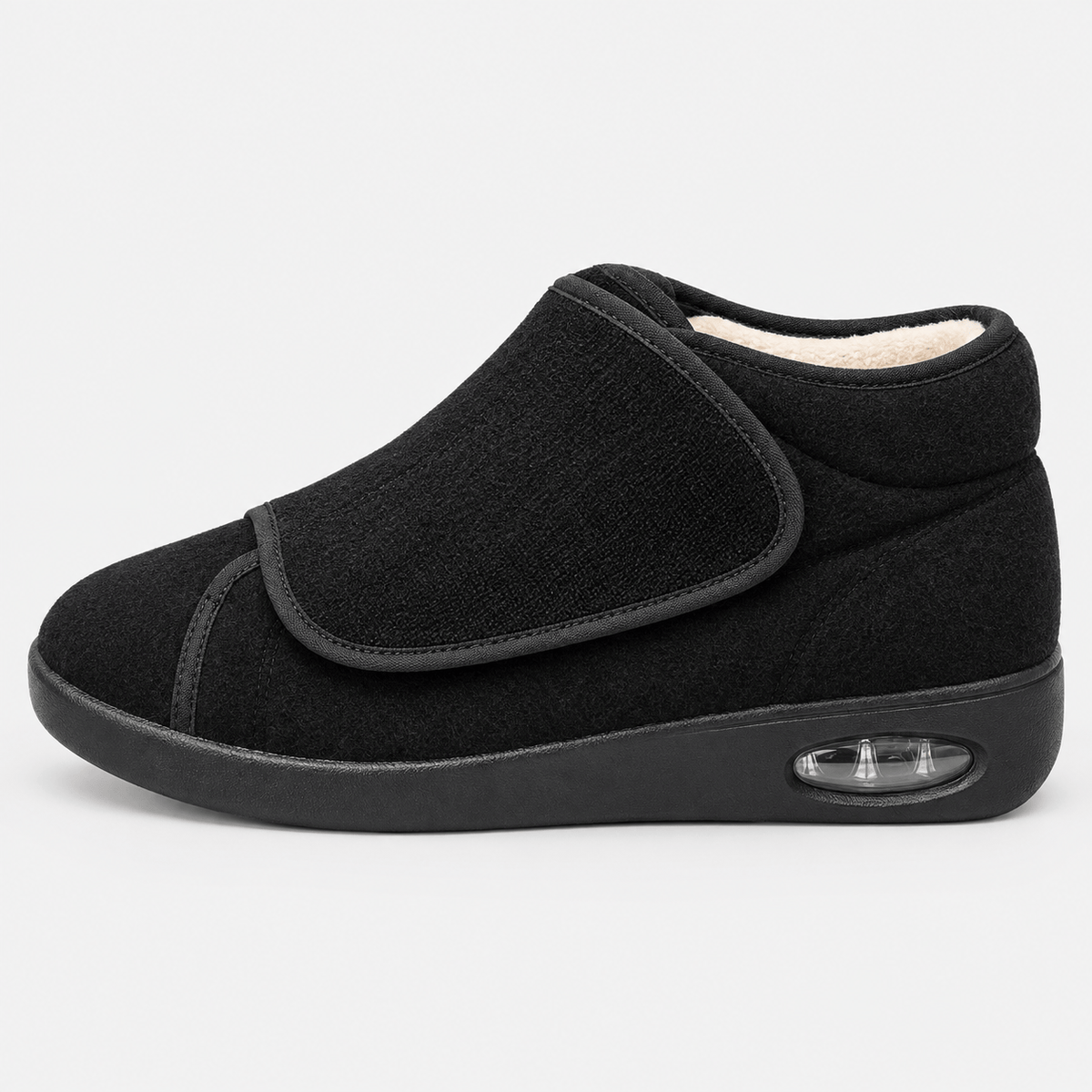 MyOrhtopedicFit Black Orthopedic Shoes Diabetic