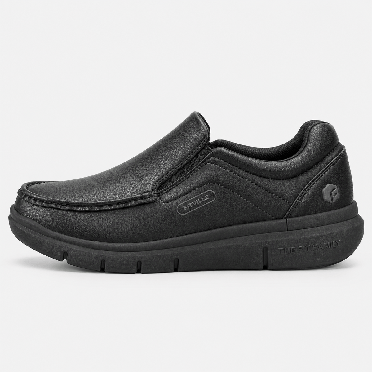 MyOrhtopedicFit Orthopedic Shoes Vegan Leather Wide Width Slip-On