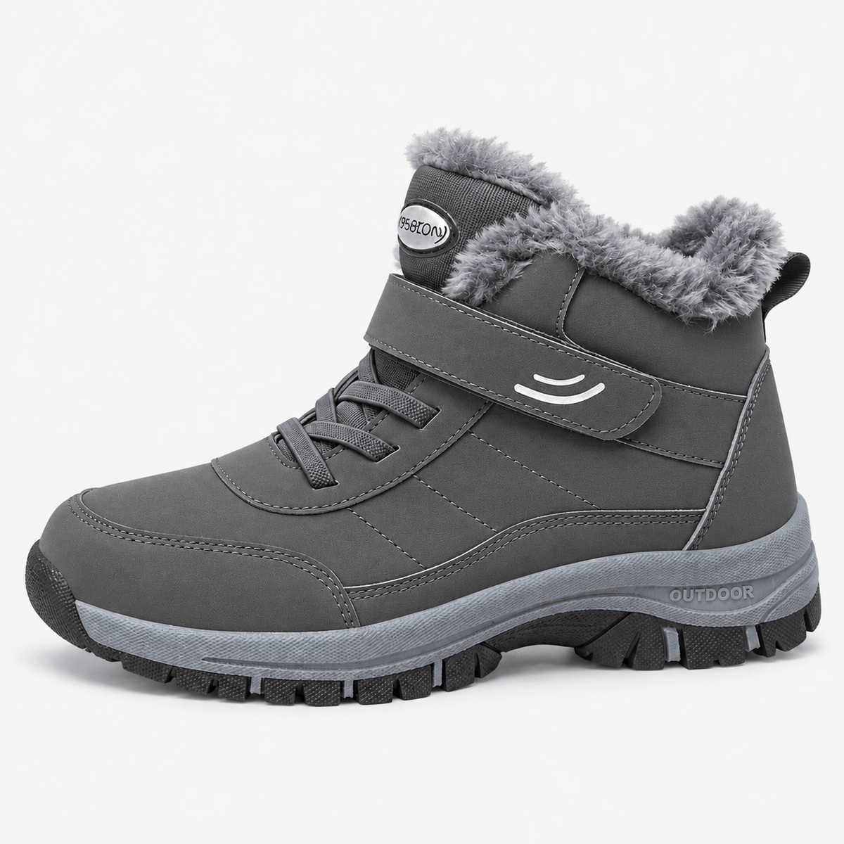 MyOrhtopedicFit Unisex Waterproof Plush-Lined Winter Snow Ankle Boots