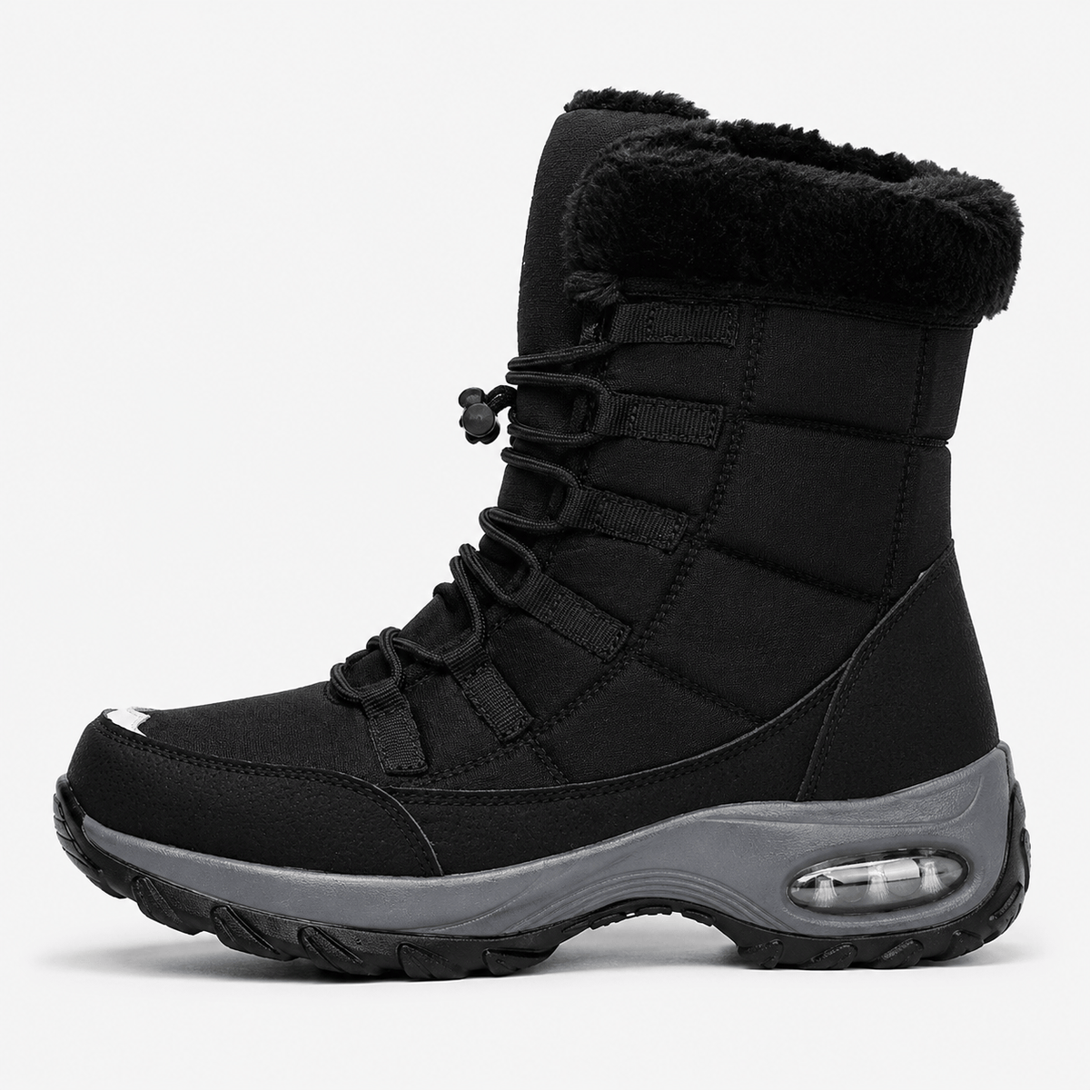 MyOrhtopedicFit Women's Plush-Lined Lace-Up Snow Boots