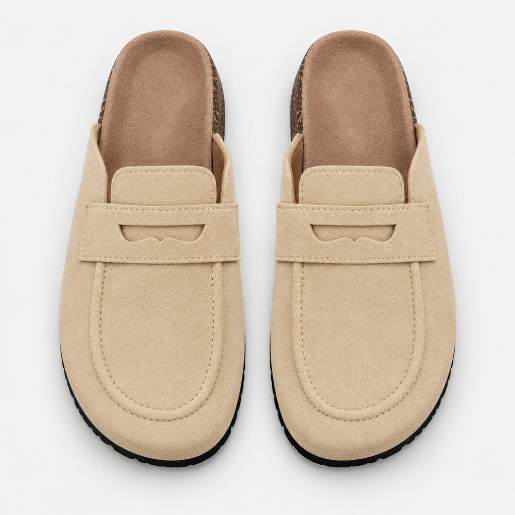 Orthopedic Shoes Faux Suede Cork Sole