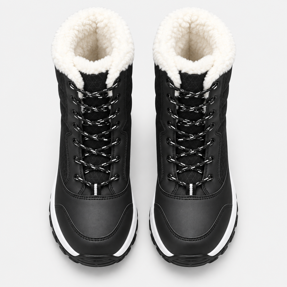 Women's Plush-Lined Wedge Platform Snow Boots