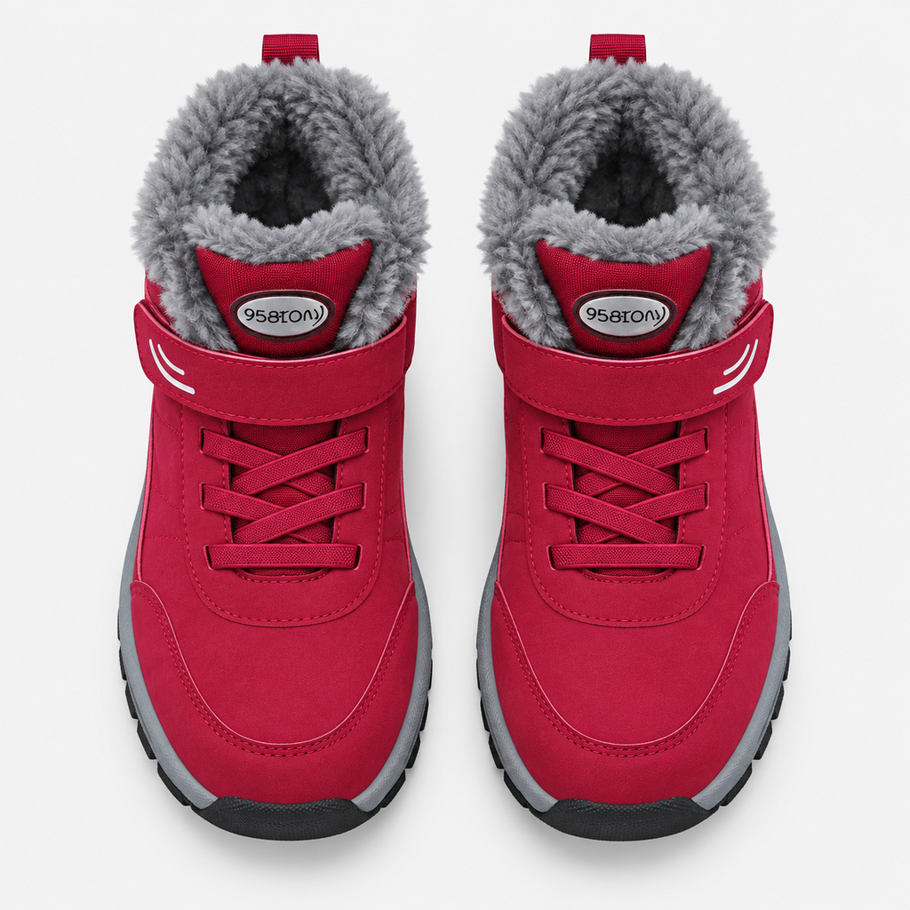 Unisex Waterproof Plush-Lined Winter Snow Ankle Boots