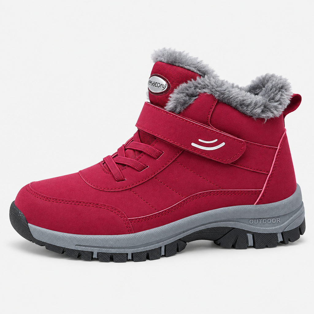 Unisex Waterproof Plush-Lined Winter Snow Ankle Boots