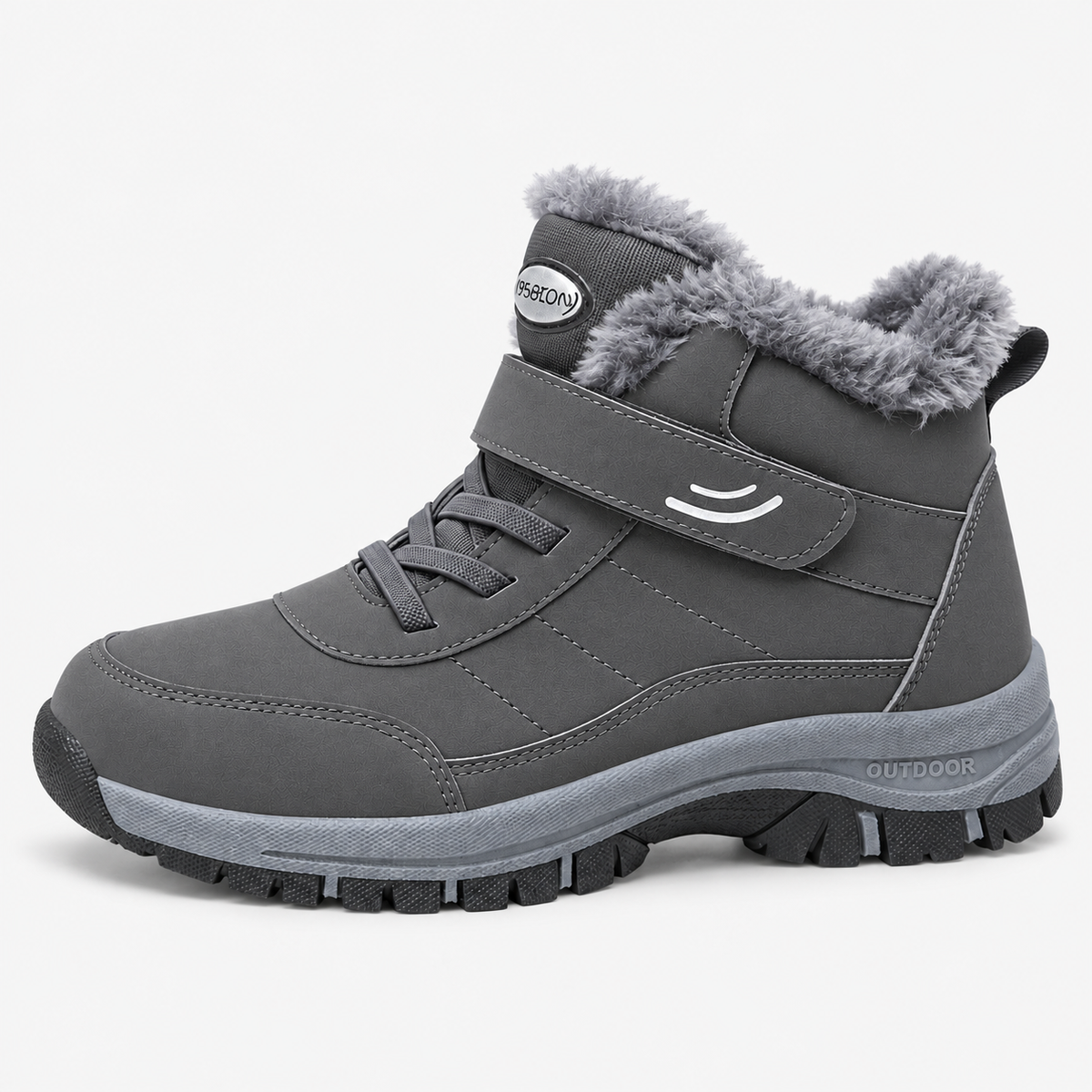 Unisex Waterproof Plush-Lined Winter Snow Ankle Boots