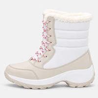 Women's Plush-Lined Wedge Platform Snow Boots